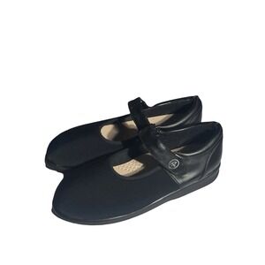 Pedors Women's Mary Jane Comfort Shoes 10.5W Black Orthopedic Diabetic‎ Stretch